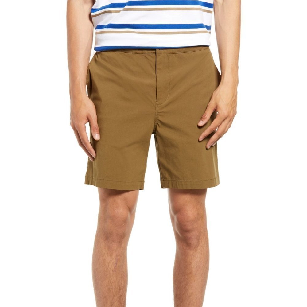 Treasure & Bond Mens Size XL Slim Fit Elastic Waist Shorts Olive‎ Tree $49 1635